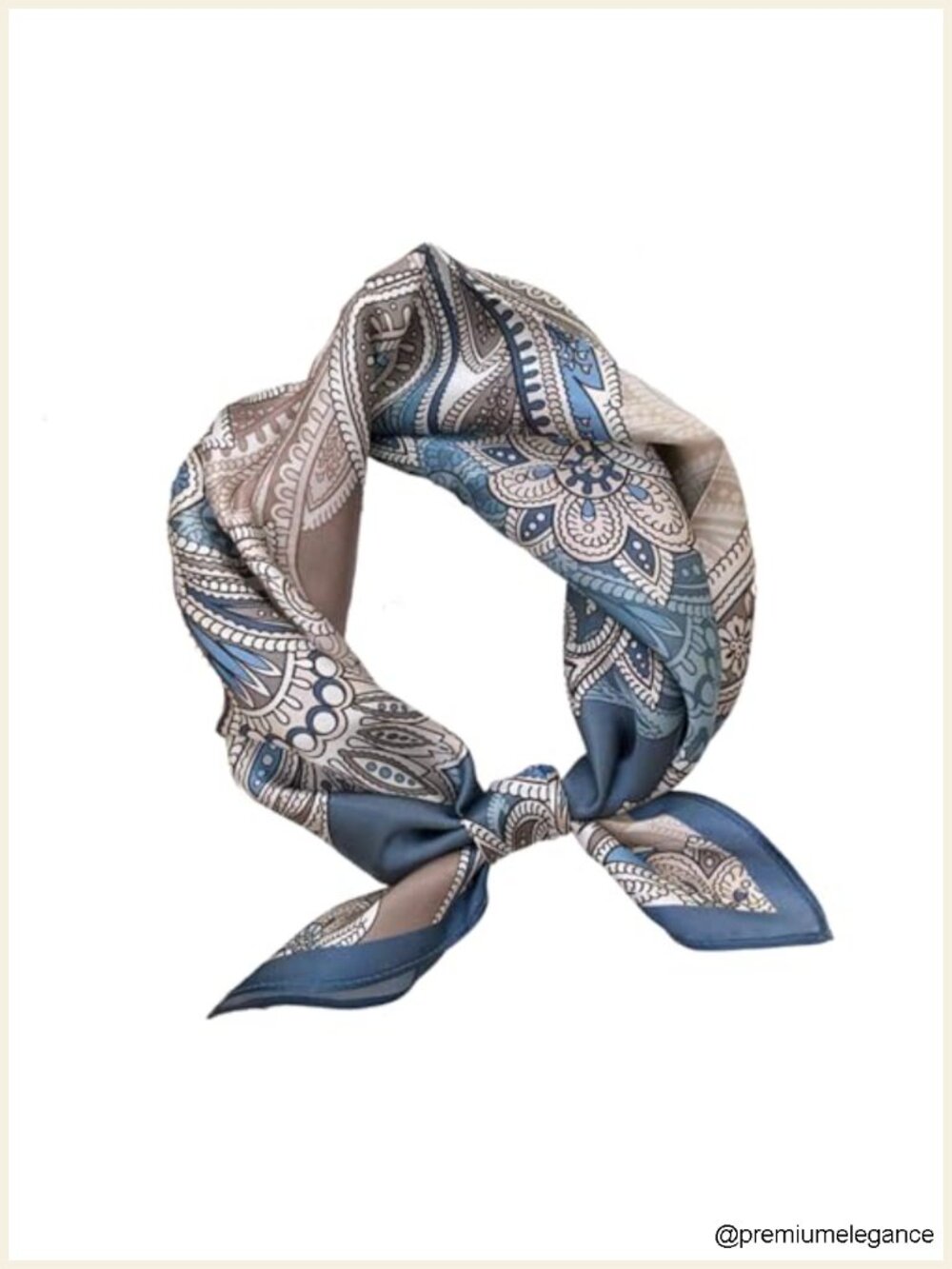 100% Mulberry Silk Square Scarf for Women - 21" Neckerchief, Fashion Accessory